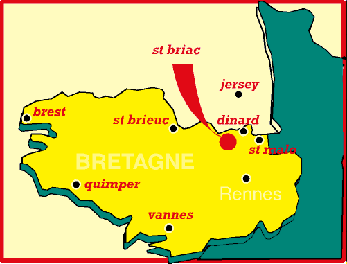 Carte de la Bretagne