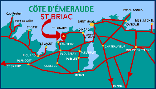 Carte de la Cte d'Emeraude